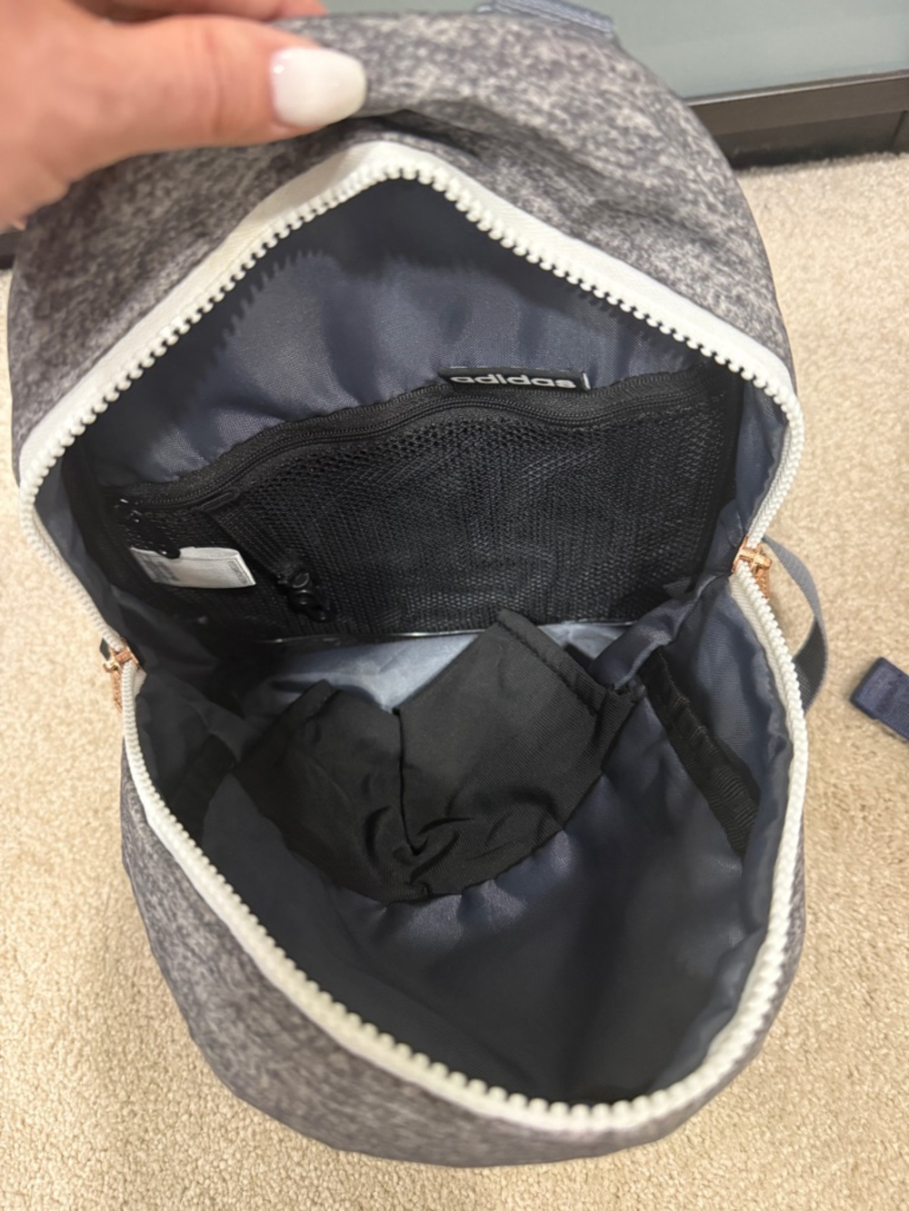 Adidas Linear Mini backpack Jersey Onyx Gray - Picture 4 of 4